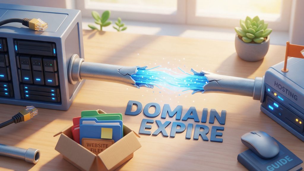 does domain expiration delete a website